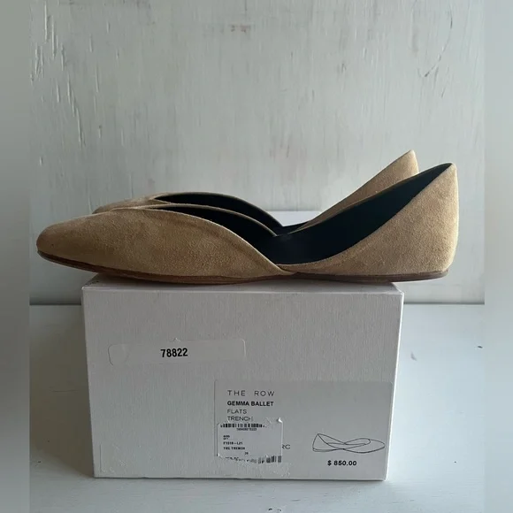 🔴SOLD🔴 THE ROW Gemma d'Orsay Ballet Flat- Trench 38 - Picture 10 of 11